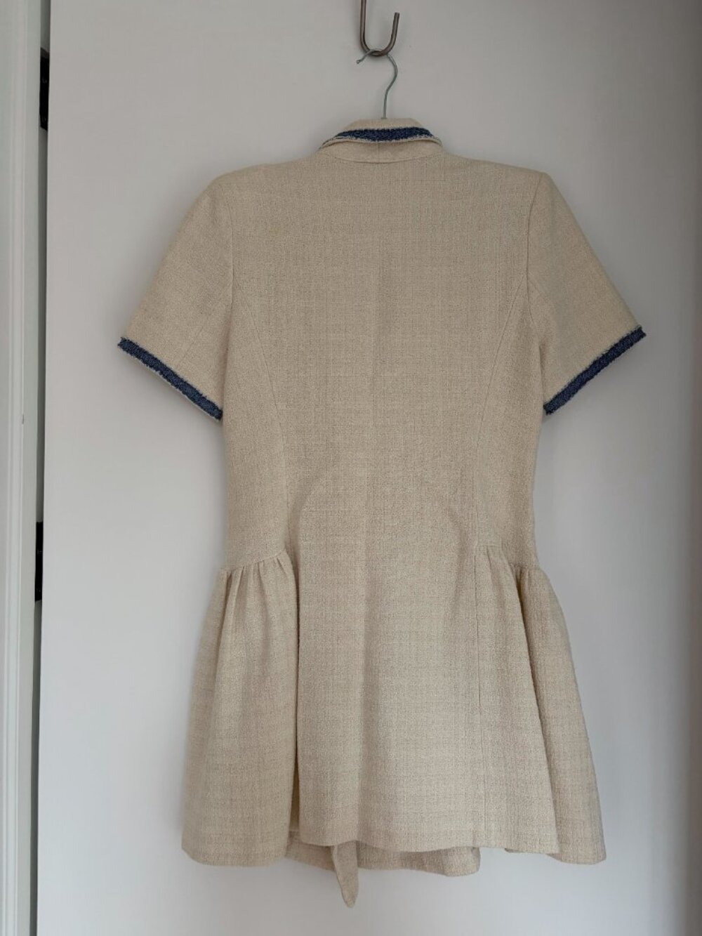 Sandro Seville Cotton Dress Size 38 – Structured Shoulders, Parisian Style - Picture 4 of 4